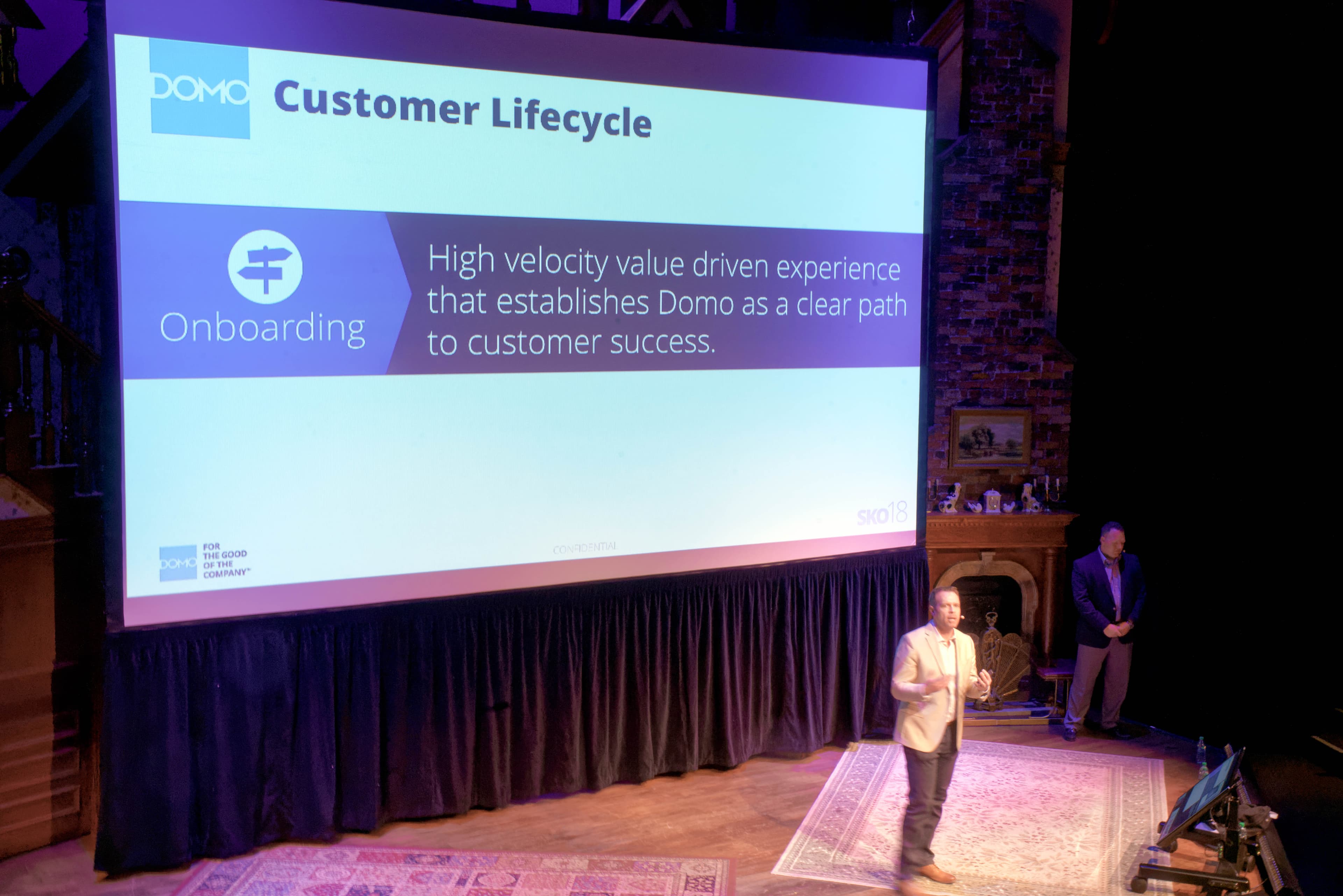 Revel logo carousel panel