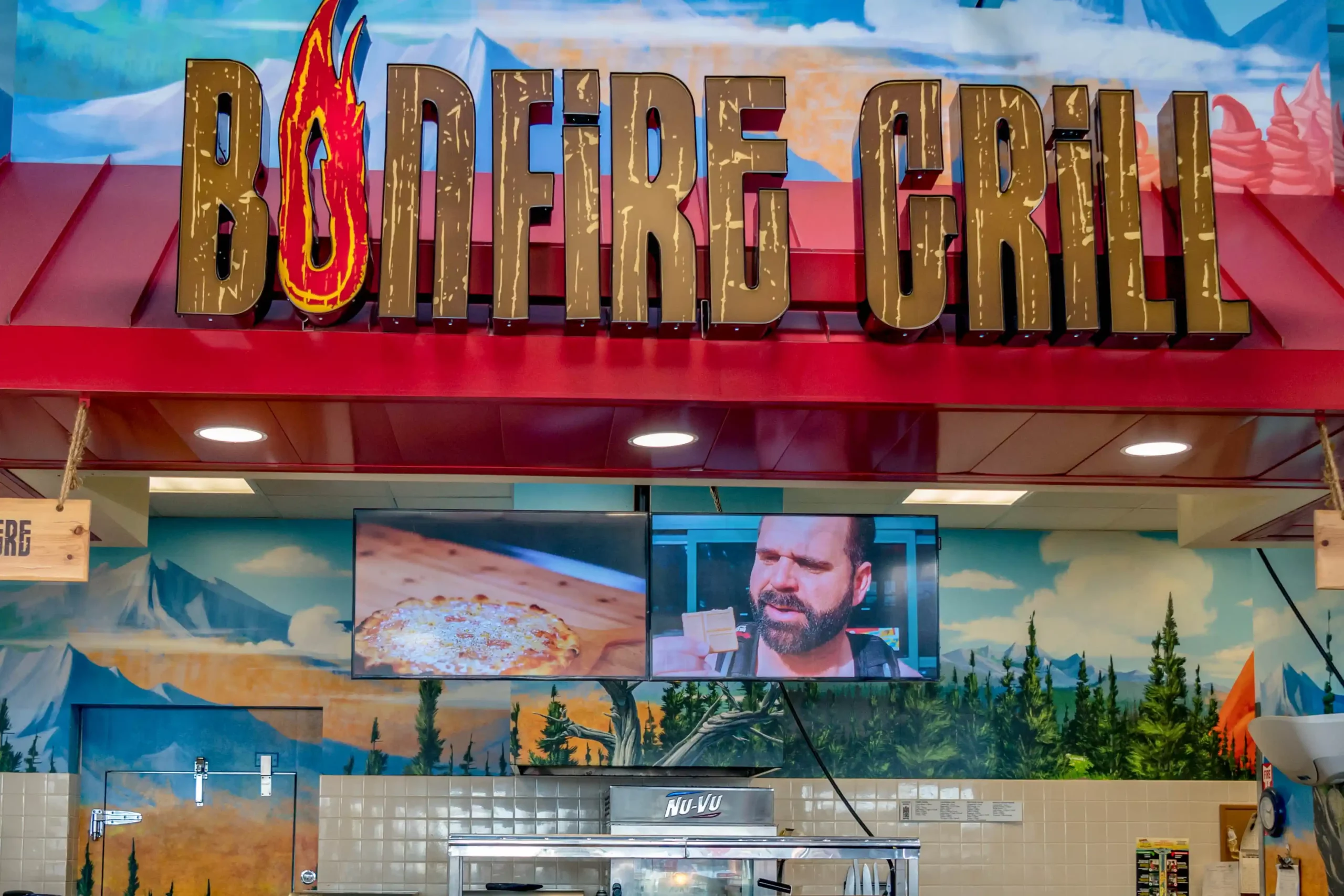 Revel logo carousel panel