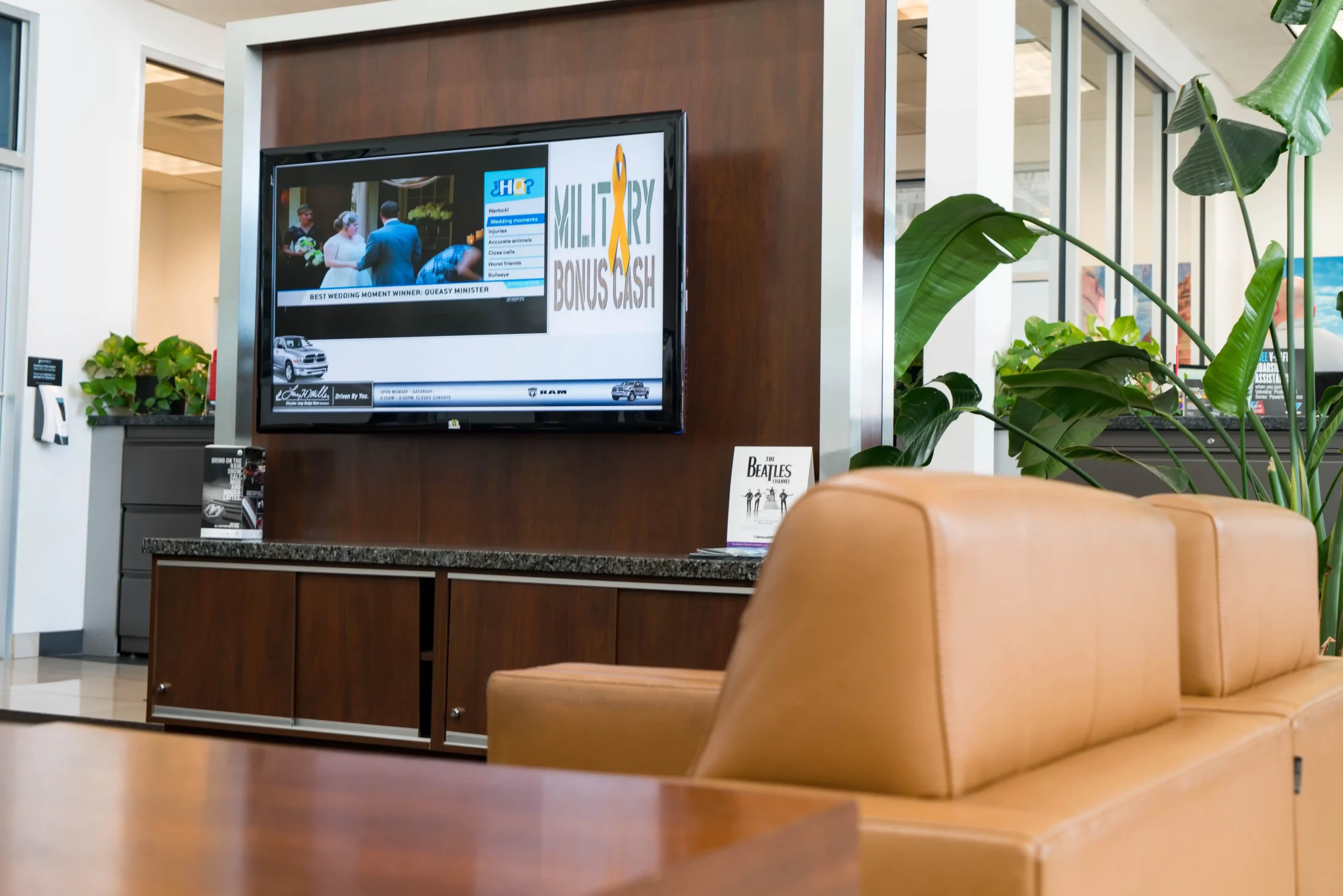 Automotive promo content shown on digital signage