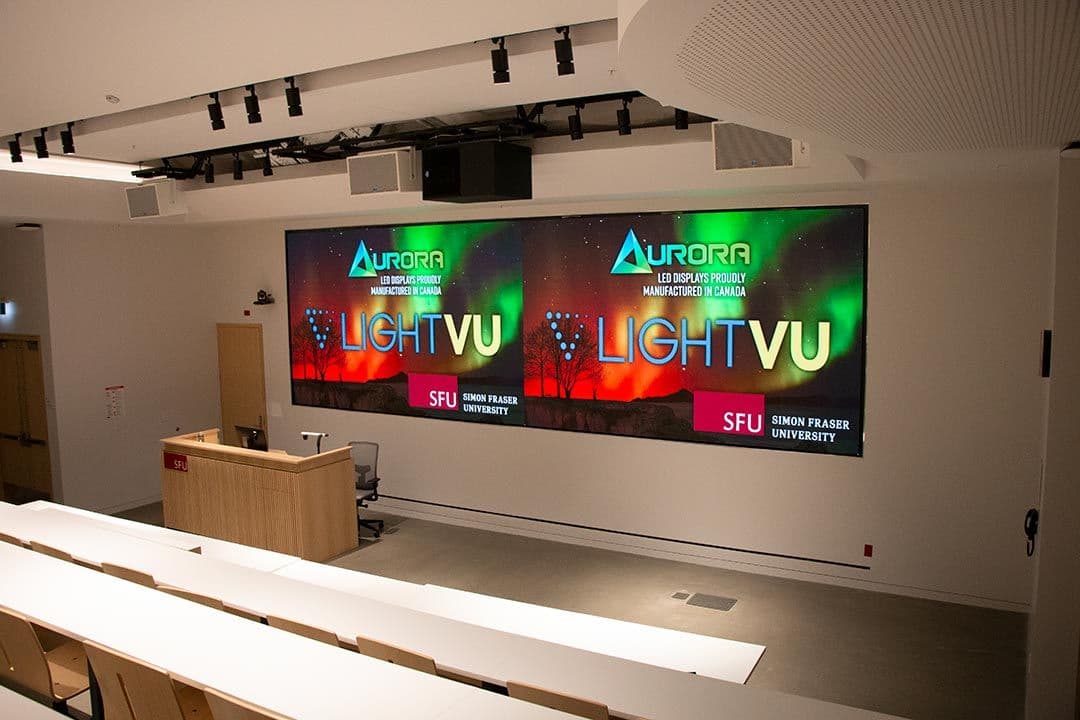 Education digital signage campaign promoting student engagement