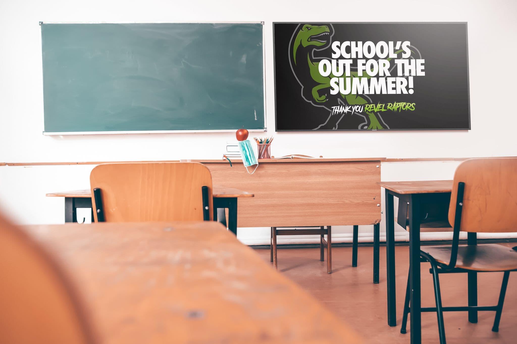 Campus classroom signage announcement board