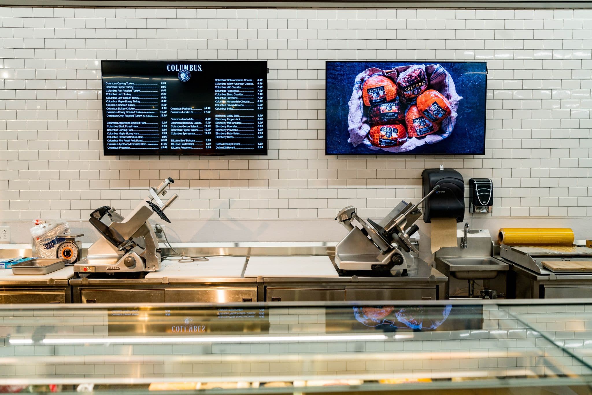 Deli counter digital board and product promotions