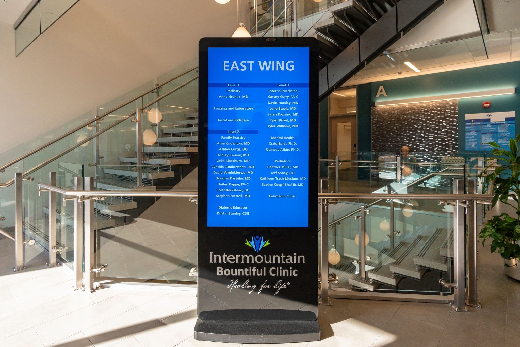 Digital signage in clinic waiting environment