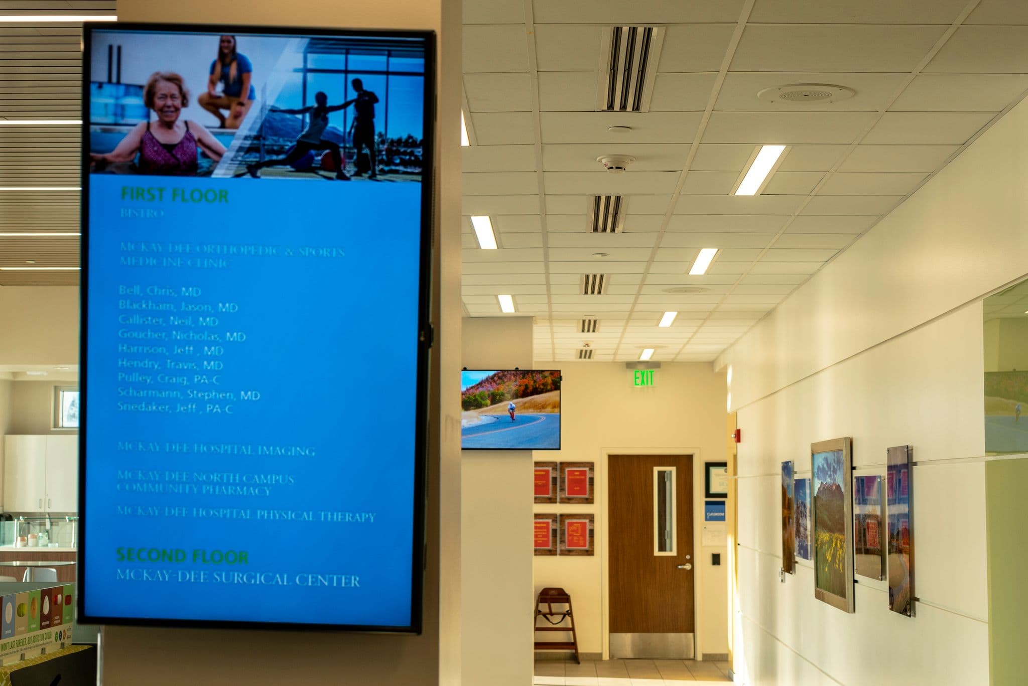 Medical office digital communications display