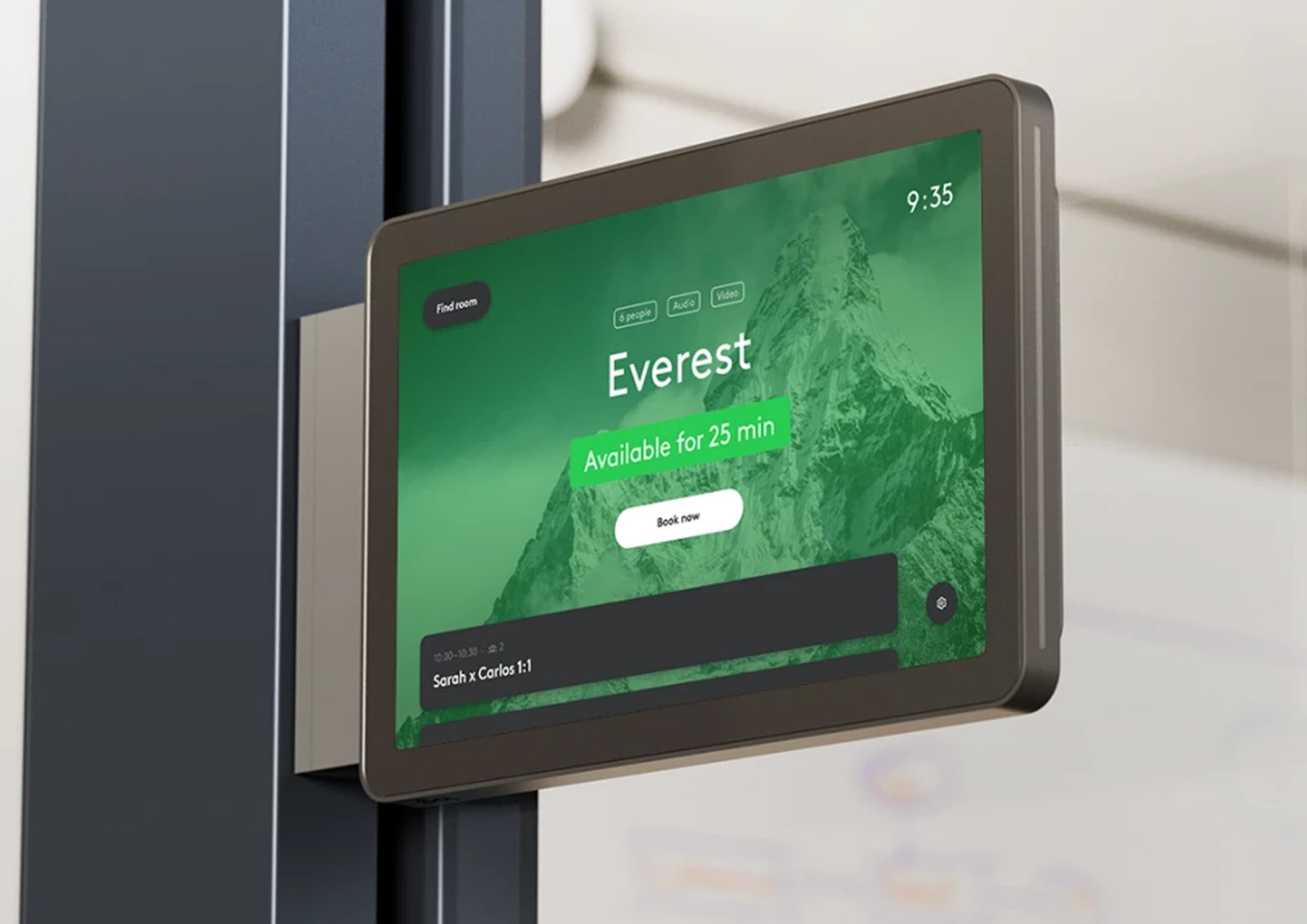 Tempe Co-Working Screens: Room Booking, Schedules, and Announcements