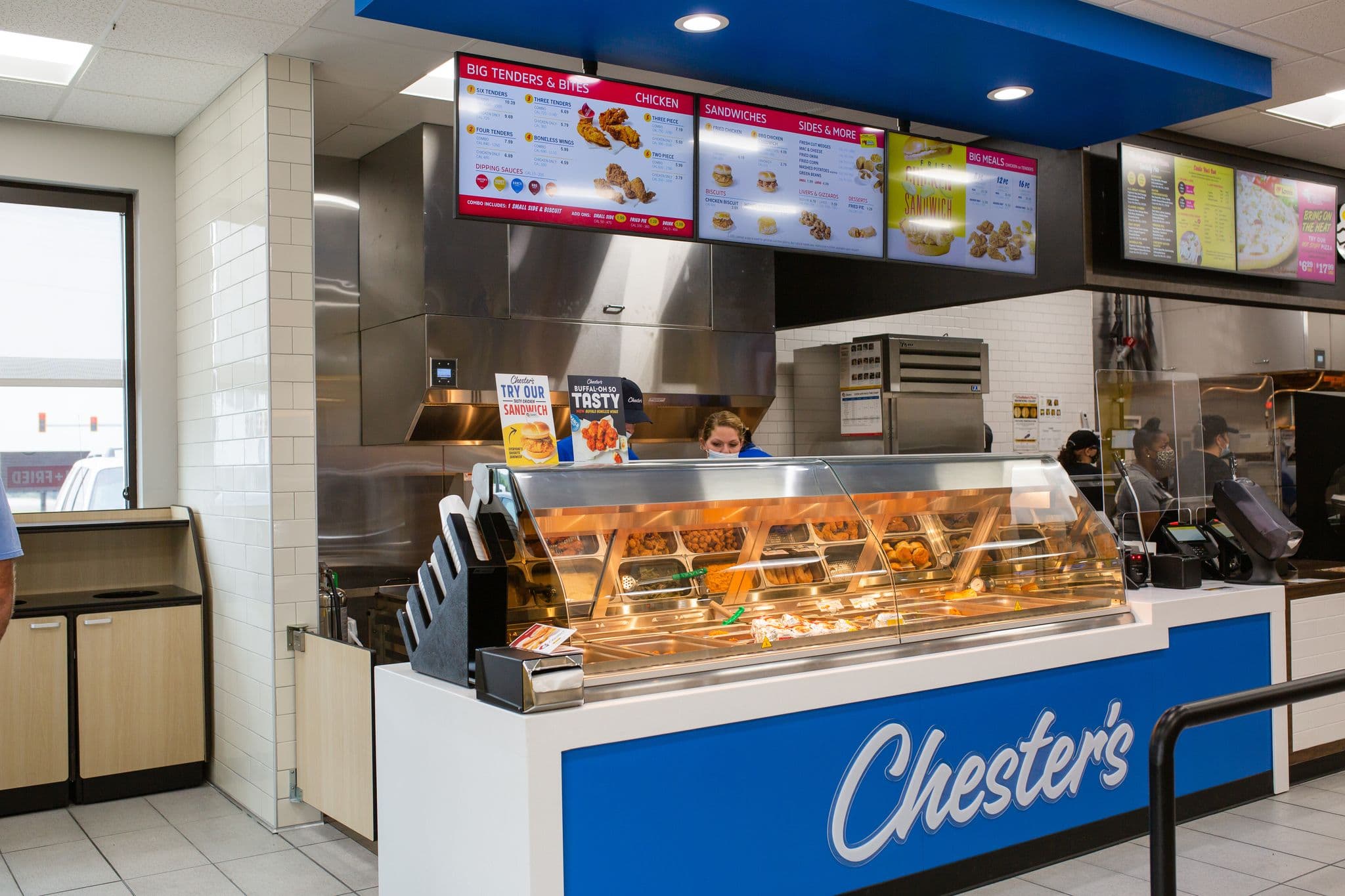 Backline digital menu system in restaurant kitchen line