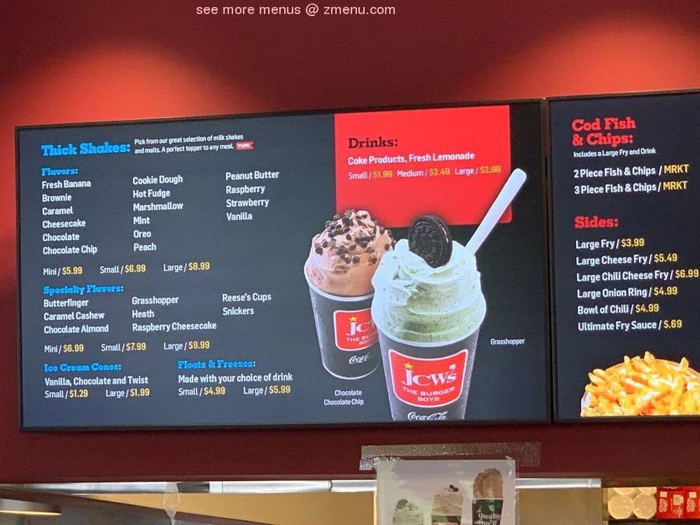 Restaurant menu deployment with branded food imagery