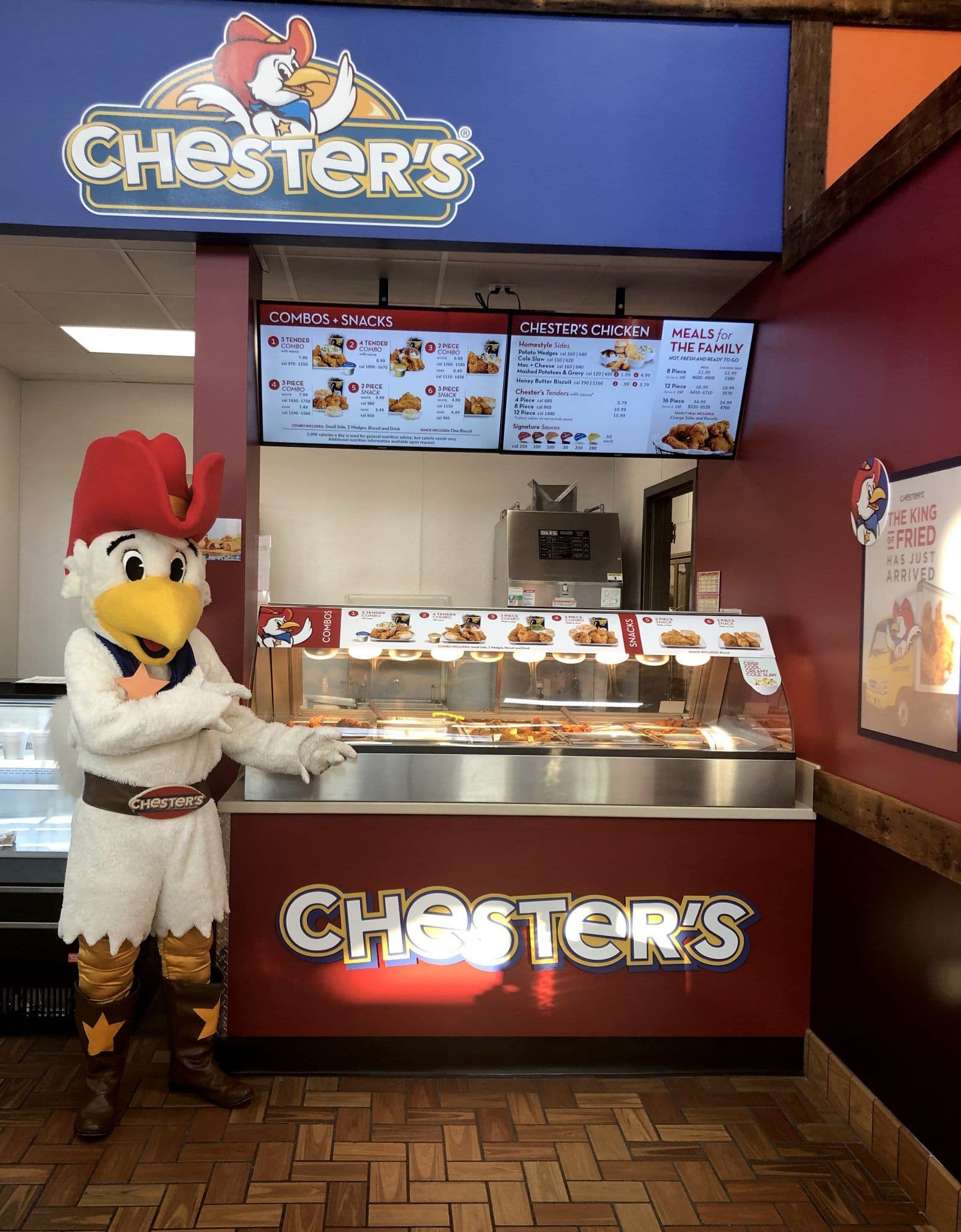 Tall featured menu creative with product hero visuals