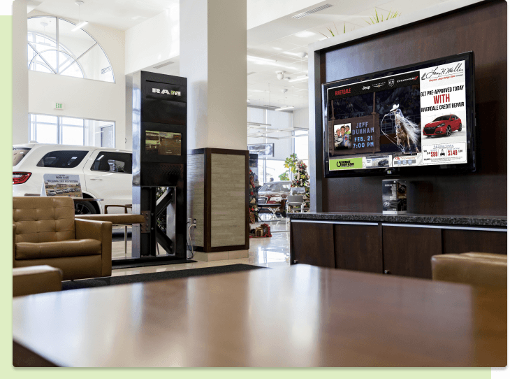 Retail campaign visuals for in-store engagement