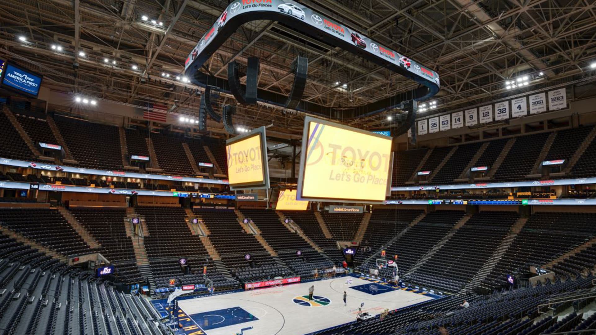 Arena before digital signage upgrade